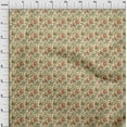 thumbnail image 4 of oneOone Viscose Chiffon Light Yellow Fabric Floral Quilting Supplies Print Sewing Fabric By The Yard 42 Inch Wide, 4 of 5