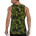 thumbnail image 3 of Fotbe Tropical Palm Leaves Fern Leaf Pattern Men's Quick Dry Workout Tank Top Gym Muscle Tee Fitness Bodybuilding Sleeveless T Shirt Breathable Workout Shirt-X-Large, 3 of 9