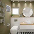thumbnail image 5 of Acrylic Air Vent Cover, Flexed Line Pattern Air Vent Covers Register Overall White Finish Decorative Covers Decorative White Register Grille for Walls, 5 of 5