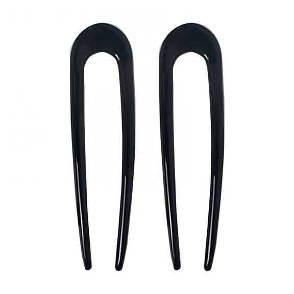 VANIDO 2 Pieces Metal French Hair Pins U Shaped Hair Pins Vintage Forks Sticks Pin for Updo Buns Women Hairstyle Accessories
