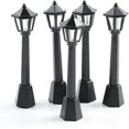 thumbnail image 3 of 5pcs Mini Street Light Model Lamp Post Lights Outdoor Pathway Lantern Post Christmas Doll, 3 of 4