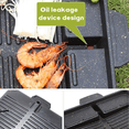 thumbnail image 3 of Portable Korean BBQ Grill Pan Non-Stick Grill Plate Gas Stove Cooker Party Picnic Terrace Beach Barbecue Tray, 3 of 8