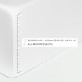 thumbnail image 6 of Noble Linens Rayon from Bamboo 4 Piece Luxury Bed Sheet Set, White, Twin, 6 of 11