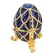 thumbnail image 2 of Joyero de metal con forma de huevo y diamantes dorados y brillantes para la decoración del hogar de Pascuas, 2 of 8