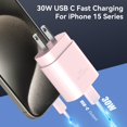 thumbnail image 3 of Cargador DiHines USB C a C de 30 W para iPhone 16 15 Pro Max, 3 of 6