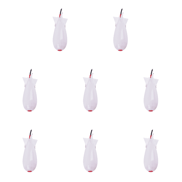 JShteea Carp Fishing Rockets Feeder 3 Tamaño Bomba Señuelos Cebos Maker Tackle (Blanco M)