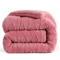 thumbnail image 2 of Aisbo Sherpa Winter Comforter, Reversible Flannel Blanket, 3D Jacquard Design, Warm & Cozy, Full Size, 2 of 6
