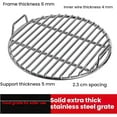 thumbnail image 2 of SLYNSHome Round Cooking Grate for Fire Pit,Stainless Steel Roasting Baking Steaming Cooling Rack Cooking Grid Grill Fits - 11.8 Inch, 2 of 7