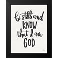thumbnail image 2 of Jaxn Blvd. 15x18 Black Modern Framed Museum Art Print Titled - Be Still and Know, 2 of 5