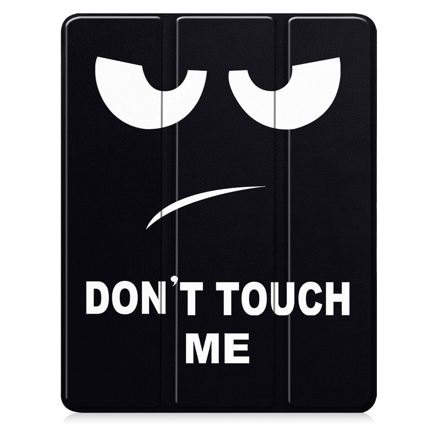 SaniMore for Apple iPad Pro 13 (2024) Case, Auto Sleep/Wake, PU Leather Case with Tri-Fold Kickstand & Pencil Holder Shockproof Protective Cover for Women Men, Big Eyes