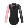 thumbnail image 4 of Alvivi Kids Girls Shiny Beads Long Sleeve Gymnastics Dance Leotard Unitard Athletic Bodysuit Pink 4, 4 of 7
