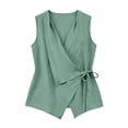 thumbnail image 7 of Brqkzdu Womens Summer Tank Tops Wrap V Neck Work Sleeveless Shirts Dressy Casual Comfy Lightweight Business Vest Tops, 7 of 7