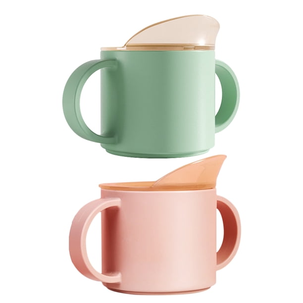 2 tazas para niños pequeños, tazas para beber, tazas para niños, taza para sorber, taza de entrenamiento para bebés