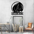 thumbnail image 4 of Craftnamesign Custom Hippo Metal Wall Art LED Light, Custom Hippo Name Sign, Hippopotamus Sign, 4 of 5