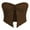 Brown, variant on Mevireiy Women Twist Knot Front Texture Bandeau Top Strapless Lettuce Trim Tube Crop Corset Tops, Black, S