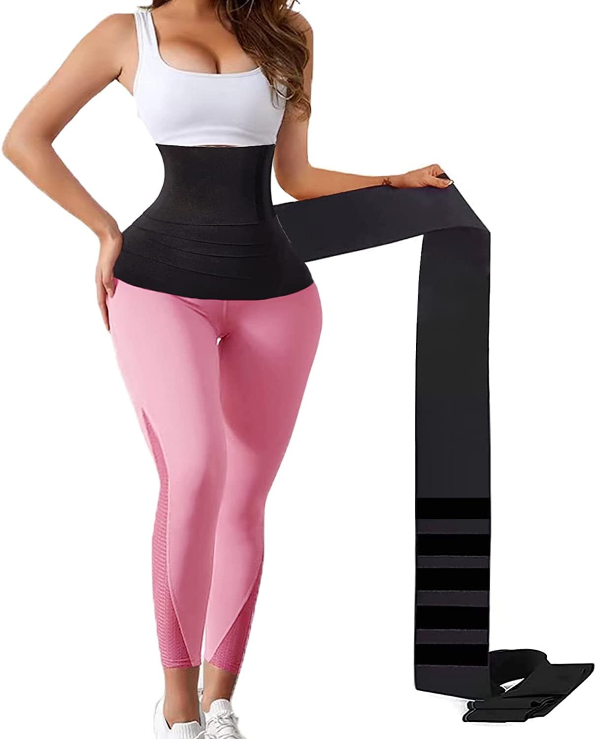 Wrap Waist Trainer for Women Waist Wraps for Stomach Snatch Me Up Bandage Tummy Body Belly