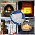 thumbnail image 4 of Simond Store Ceramic Fiber Insulation Blanket - 1”x 24”x 96” - 8# 2400F - Fireproof Insulation Blanket for Forge Boiler Furnace Chimney Stove Oven Fireplace Insulation - Dishwasher Insulation Blanket, 4 of 7