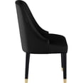 thumbnail image 2 of Best Master Serenity Velours Noir Chaises d'Appoint (Lot de 2), 2 of 3