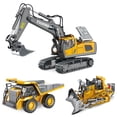 thumbnail image 3 of Excavadora de aleación a Control remoto para niños, coche volquete de 2,4G, vehículo de ingeniería, camión oruga, Bulldozer, juguete, regalos de cumpleaños, 1:20, 3 of 4