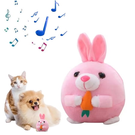 New Active Moving Pet Plush Toys Interactive Squeaky Dog Balls Rechargeable Electronic Dog Toy Bouncing Balls