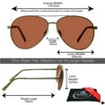 thumbnail image 2 of proSPORT Hd Blue Light Blocking Sunglass Men Women High Definition Amber Lens Metal Frame, 2 of 6