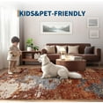 thumbnail image 5 of Takywep 9x12ft Red Area Rugs, Modern Abstract Accent Rug, Non Slip Washable Thin Carpet, Soft Low Pile Decorative Rectangle Rug for Living Room, Bedroom, Office, Entryway, 5 of 8