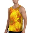 thumbnail image 2 of Goofa 3D Sunflowers Pattern Men's Workout Tank Top Slim-Fit Tank Quick Dry Fit Muscle Tank Top Beach Tank Top Bodybuilding Sleeveless T Shirt-Medium, 2 of 7