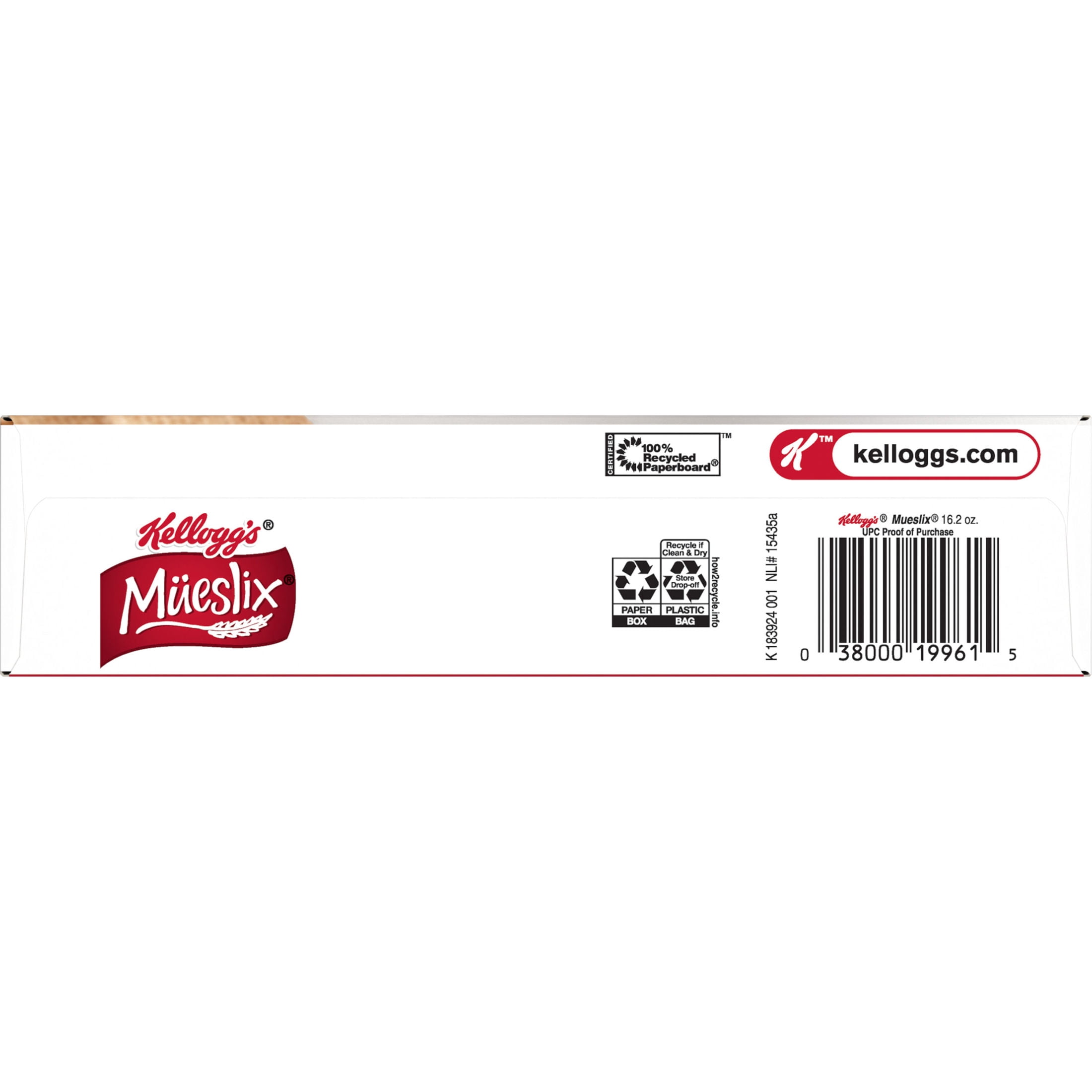 Kellogg's Mueslix Breakfast Cereal, 12g Protein with Milk, Good Source of Fiber, 16.2 oz