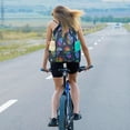 thumbnail image 5 of Mesh Drawstring Bag Beach Bag with Zipper Pocket Gym Backpack Bag for Swimming Gear Gym Storage Bag for Adult Kids, 5 of 8