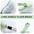 thumbnail image 4 of Vxdvou Tub and Tile Cleaner Brush with Long Handle, Shower Brush for Bathroom Bathtubs, Toilet Floors, Baseboard Cleaner, Flexible Bristles for Deep Clean, 4 of 9