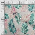 thumbnail image 2 of oneOone Cotton Poplin Green Fabric Tropical Leaf Sewing Fabric By The Yard Printed Diy Clothing Sewing Supplies 42 Inch Wide, 2 of 6