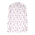 thumbnail image 5 of Yangnuo Womens Trendy Casual Valentine's Day Printed Half-Zip Blouses Tops Women's Loose Round-neck Sweatshirt, 5 of 5