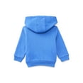 thumbnail image 2 of Wonder Nation Baby Boy Fleece Zip Up Hoodie, Sizes 0-24 Months, 2 of 3