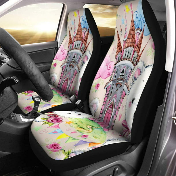 Kxmdxa Set Of 2 Car Seat Covers Fairy, Fairy Car Seat Covers