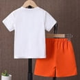 thumbnail image 4 of HCNTES Toddler Boy Summer Clothes kid Boy Outfits Crewneck Dinosaur Print Short Sleeve Shirt and Short Toddler Boy Shorts Set, 4 of 4