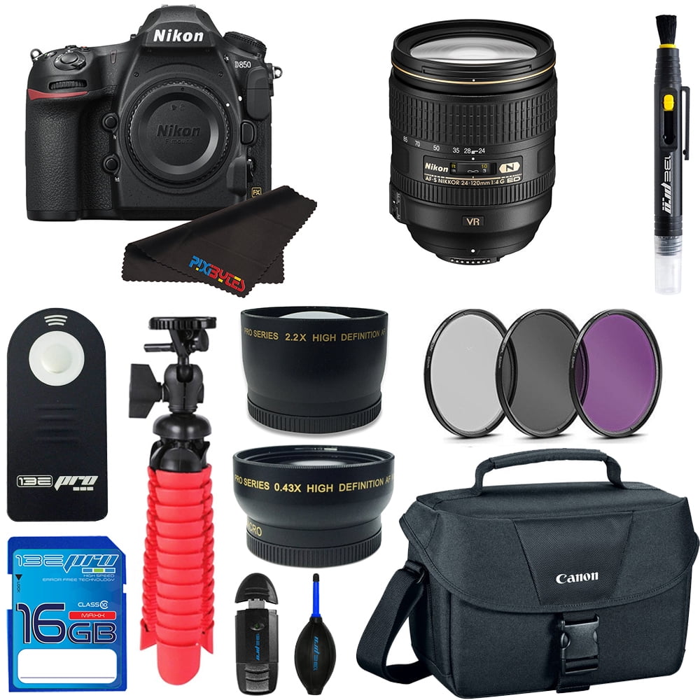Nikon D850 DSLR Camera + Nikon AFS NIKKOR 24120mm f/4G ED VR Lens