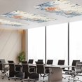 thumbnail image 3 of 3 Pack Ocean Starfish Fluorescent Light Covers for Ceiling Lights Watercolor Eucalyptus Leaves Shell Retro Magnetic Ceiling Light Covers Overhead Light Filters for Office Classroom Home, 3 of 9