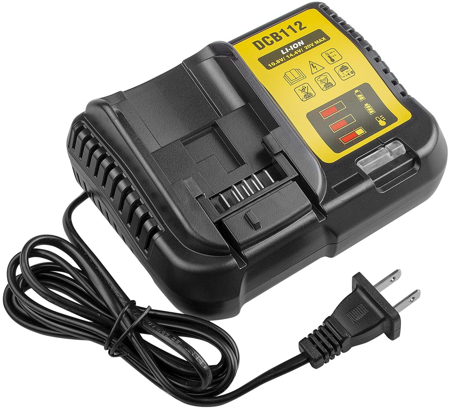 ANOPIW Replacement of Dewalt 20v battery charger DCB112 Compatible with Dewalt Battery Charger DCB112 DCB115 DCB118 DCB102BP DCB107 to Charge Dewalt 12V 20V MAX Lithium Battery DCB206 DCB205 DCB120...