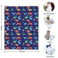 thumbnail image 4 of Colorful Dinosaurs Clouds Trees Pattern Blanket,Comfortable Soft Lamb Wool Throw Blanket,All Season,Warm Lightweight Blankets for Sofa Bed Couch Living Room Chair,30"x40", 4 of 4