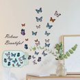 thumbnail image 4 of Un conjunto de mariposas volando desde una botella, pegatinas de pared, pegatinas de pared, 4 of 5