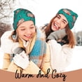 thumbnail image 4 of Lsque Starfish and Shell Pattern Knitted Beanie, Unisex Winter Hat, Knit Hat Winter Beanies Thick Fisherman Beanies Cuffed Plain Skull Caps, 4 of 6