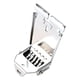 thumbnail image 3 of Universal Banjo Tailpiece DIY Craft Fácil de usar Aleación de zinc Plata resistente para instrumentos musicales Guitarra acústica Banjo Bass, 3 of 9