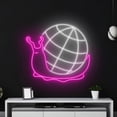 thumbnail image 5 of Handmadetneonsign Disco Snail Neon Sign, Snail Disco Neon Led Art Decor, Disco Ball Animal Wall Decor, 5 of 5