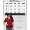 thumbnail image 5 of Women's Dolman Top Boat Neck Short Sleeve Solid Tees Casual T Shirt with Side Shirring Detail, 5 of 6
