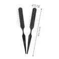 thumbnail image 2 of Raindrops Fine Tooth Comb for Styling 2Pcs Black Wire Bristle, 2 of 7