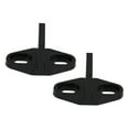 thumbnail image 4 of 2Pc Smooth Double Wheel Bearing Barn Door Pulley Stop Damper Track Ground Guide (Black), 4 of 5