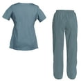 thumbnail image 2 of Women's Scrubs Set Scrub Top and Pants Scrubs Set, 2 of 3