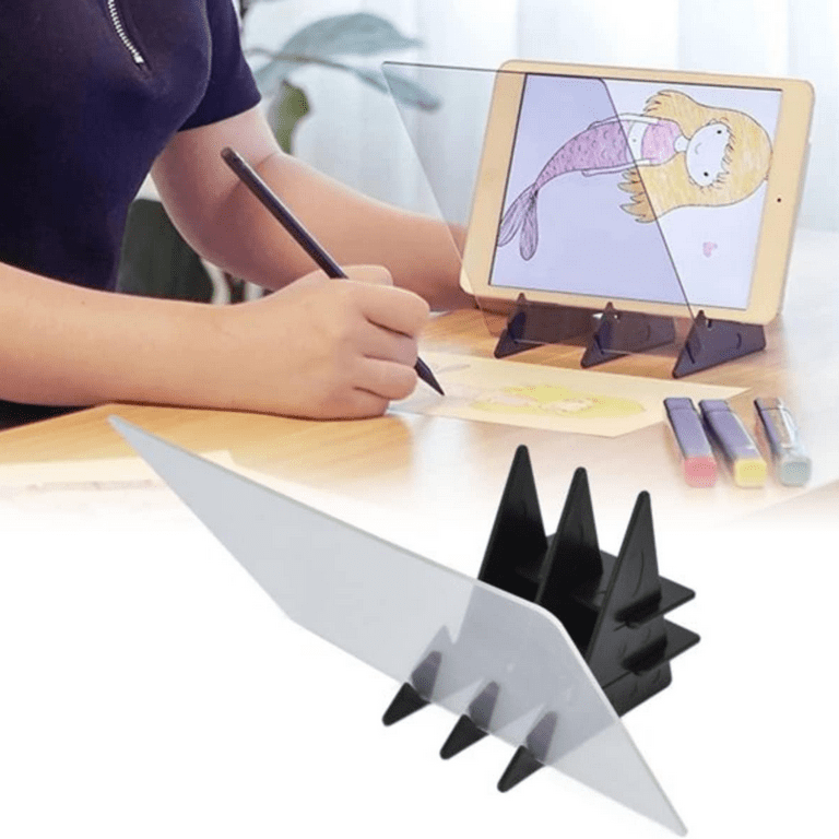 Optical Drawing Board, Sketch Tracing Decorating Projector Tools for Kids,  Smart Art Tracer Tool, Magic Image Projectors for Painting Paper, Trace Draw  Sketching Mirror Glass Proyector, Easy Photo Enlarger Stencils Machine, iPad