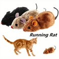 thumbnail image 4 of FNNMNNR Interactive Wind-Up Plush Mouse Cat Toy - Engaging Teaser For Indoor Play  No Batteries Required  Durable Plastic  Geometric Pattern - Perfect For Medium Breeds, 4 of 6