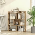 thumbnail image 2 of Costway 1 PCS 7-cube Bookcase 3-tier Open Storage Shelf with Anti-tipping Kits for Living Room Natural, 2 of 9